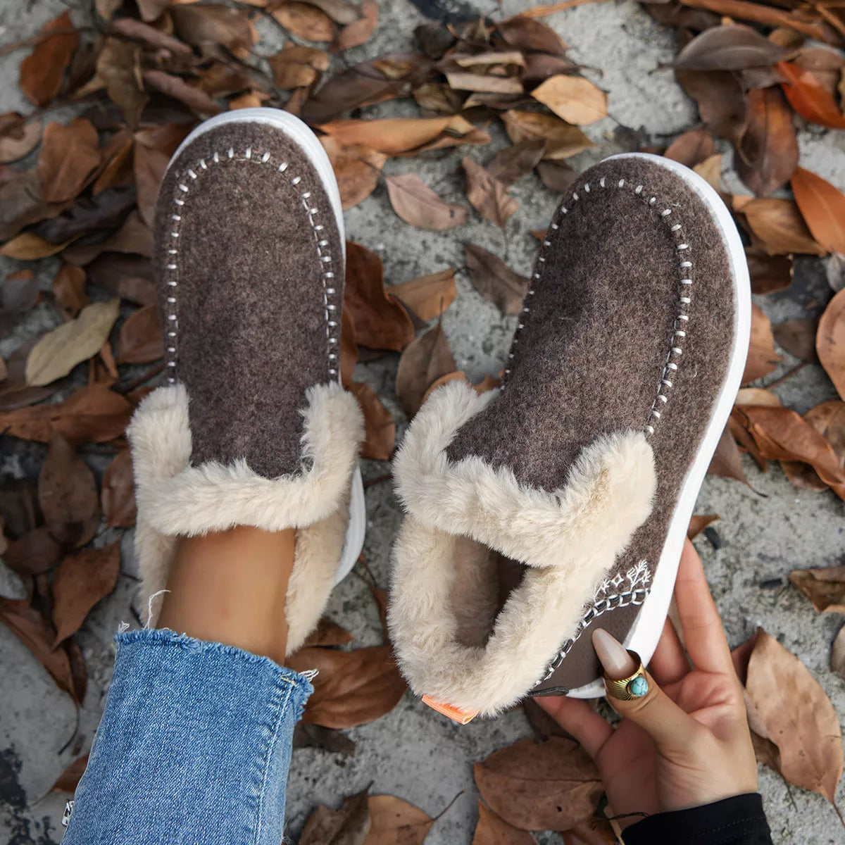 Round Toe Winter Ankle Boots - Lilixa.store