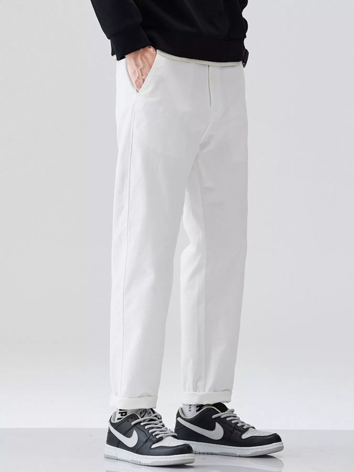 Men's Loose Fit Pants in White
