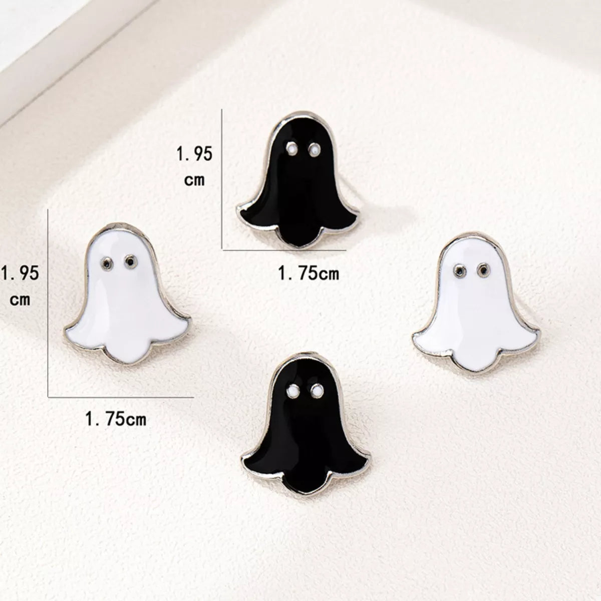 2 Pair Halloween Ghost Stud Earrings - Lilixa.store