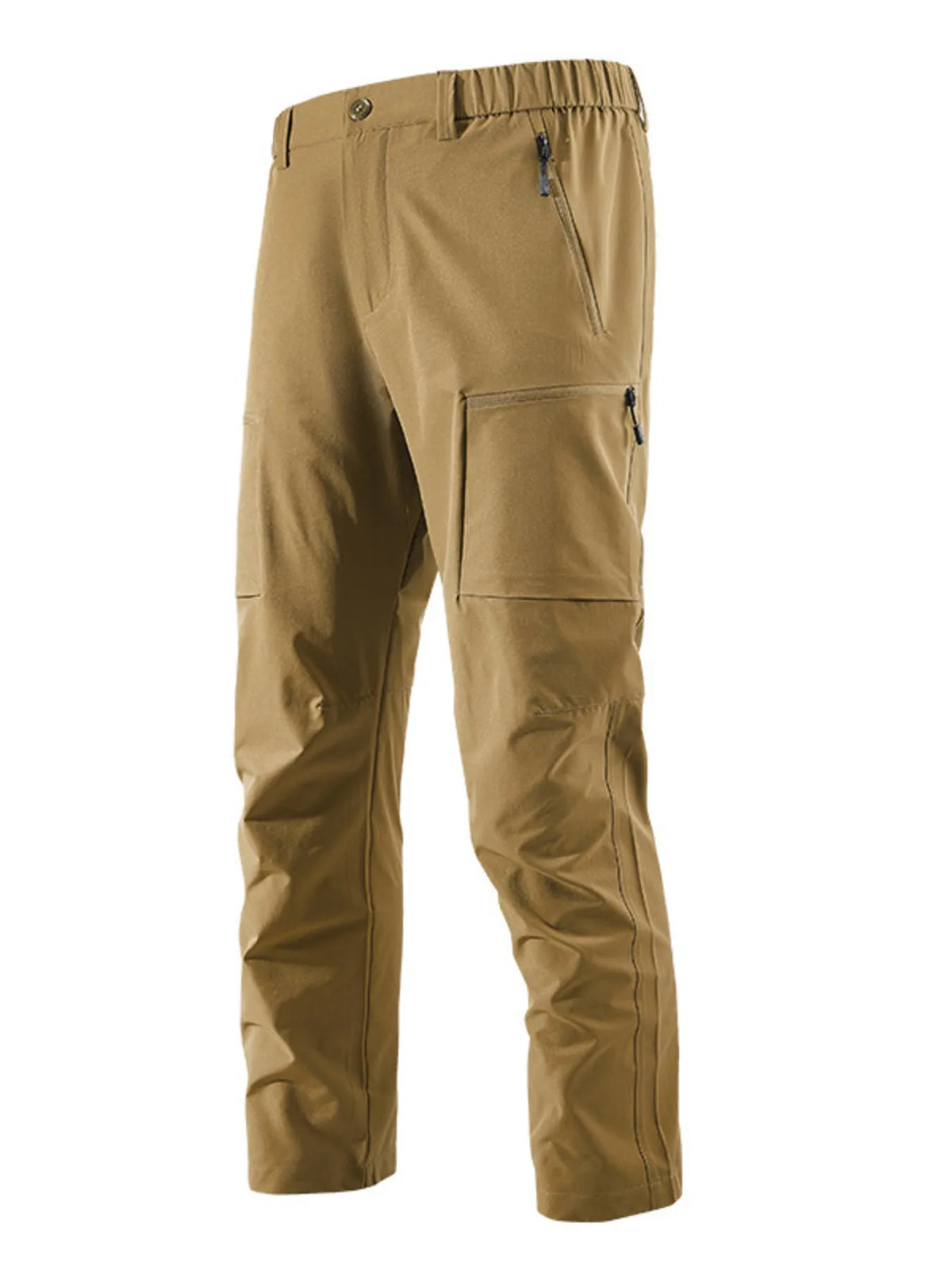 Men's Plus Size Outdoor Cargo Pants with Zipper Pockets