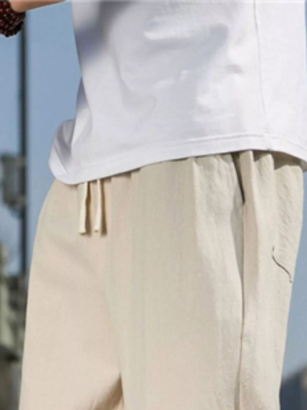 Men's Plus Size Loose Fit Drawstring Casual Pants, view 6