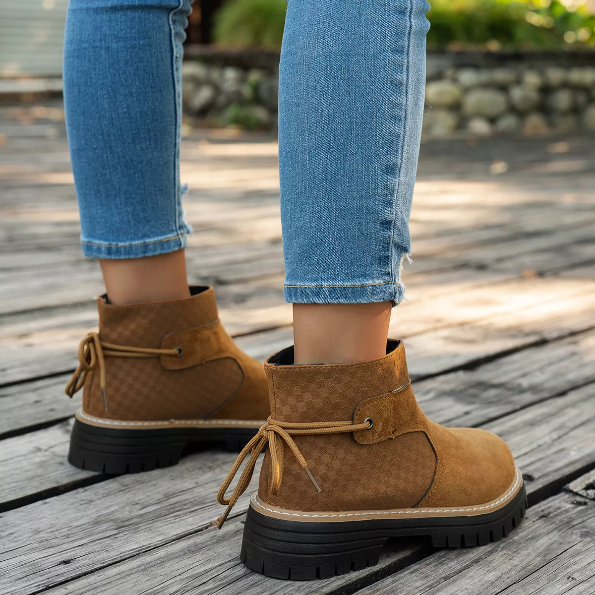 Block Heel Ankle Boots - Lilixa.store