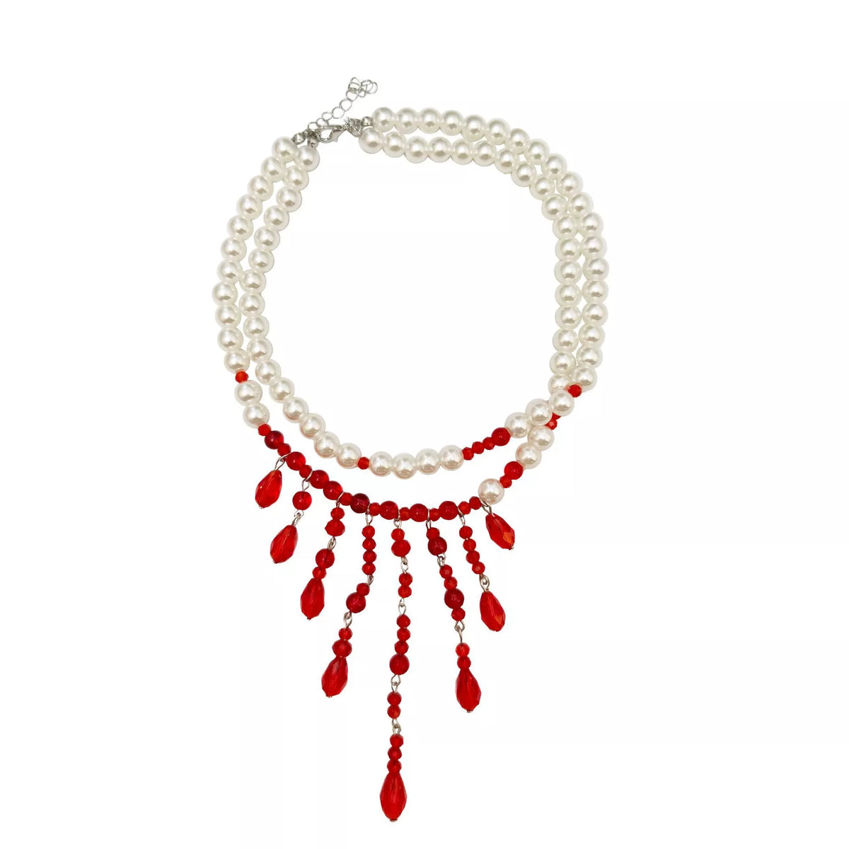 Halloween Teardrop Beaded Double Layered Necklace, view 8