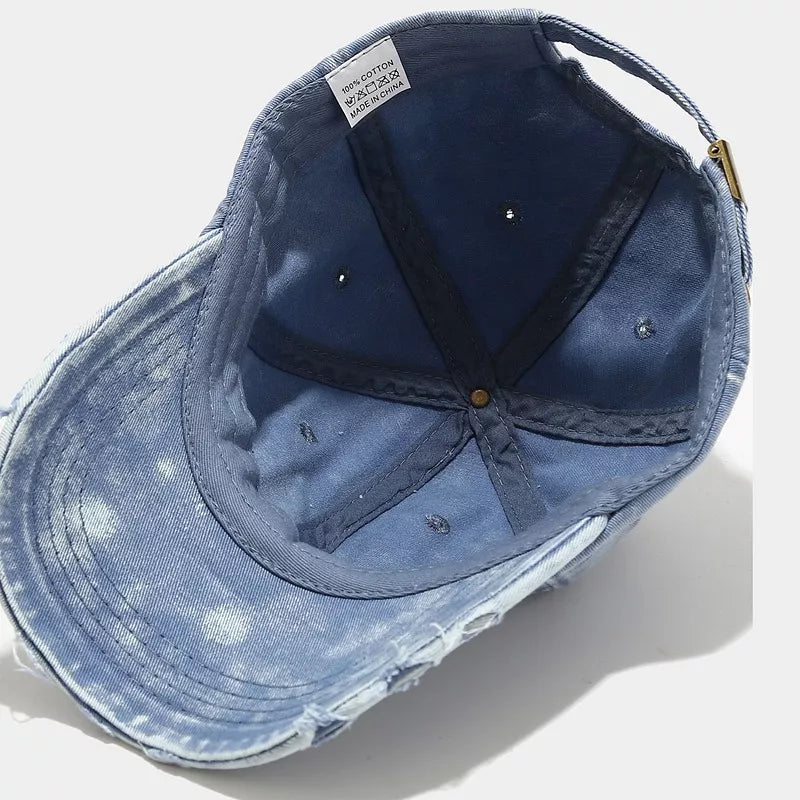 Vintage Distressed Washed Baseball Cap - Lilixa.store