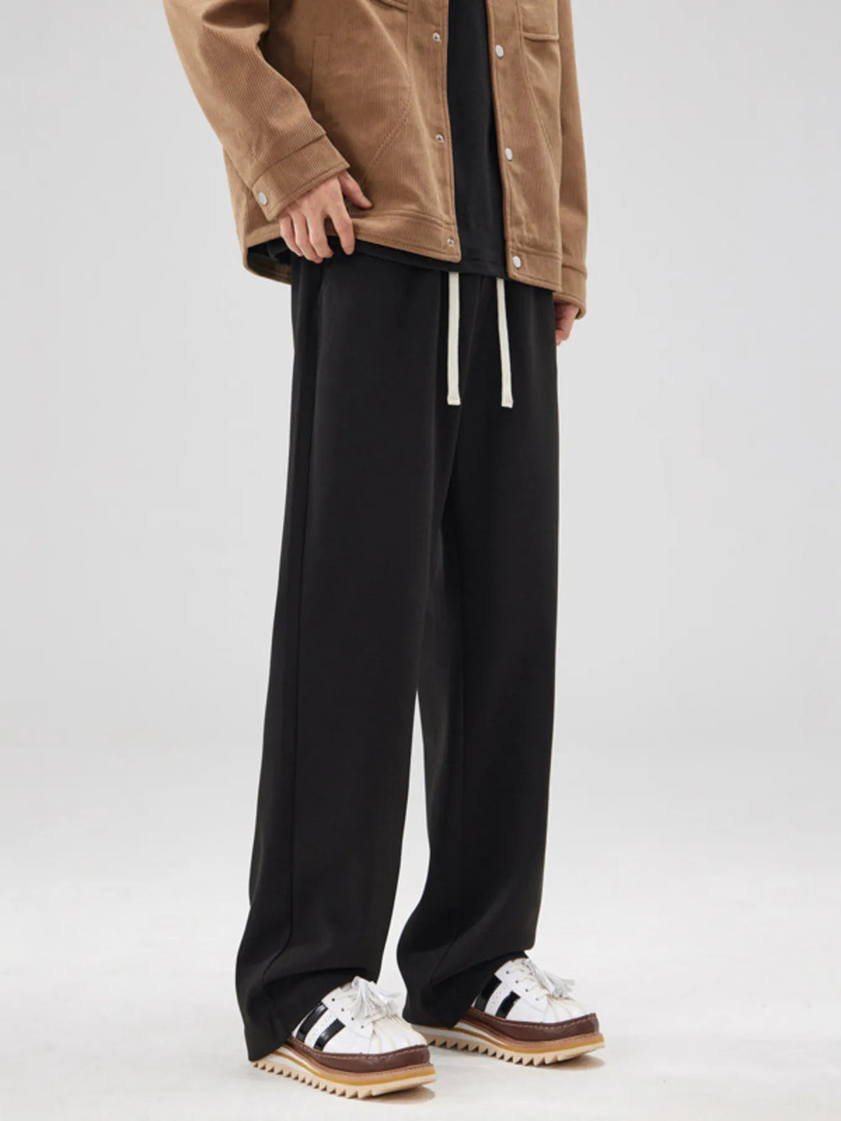 Men's Full Size Relaxed Fit Drawstring Pants Plus Size, view 2