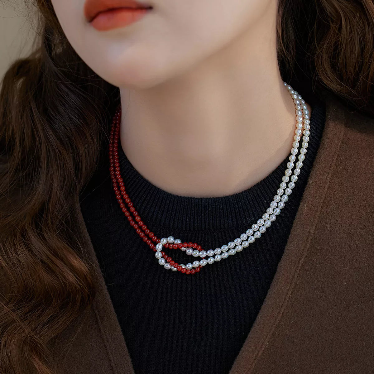 Double Layered Knot Necklace - Lilixa.store
