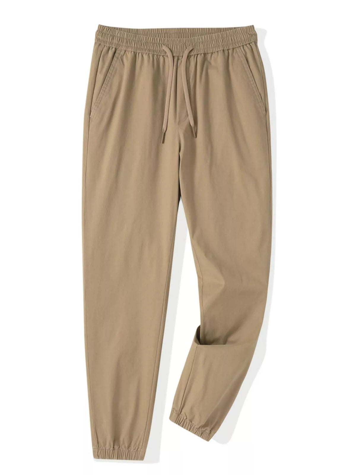 Men's Plus Size Casual Drawstring Ankle Cuffed Pants, view 4