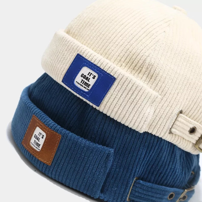 Corduroy Buckle Adjustable Hat - Lilixa.store