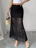 Lace Mermaid Maxi Skirt - Lilixa.store