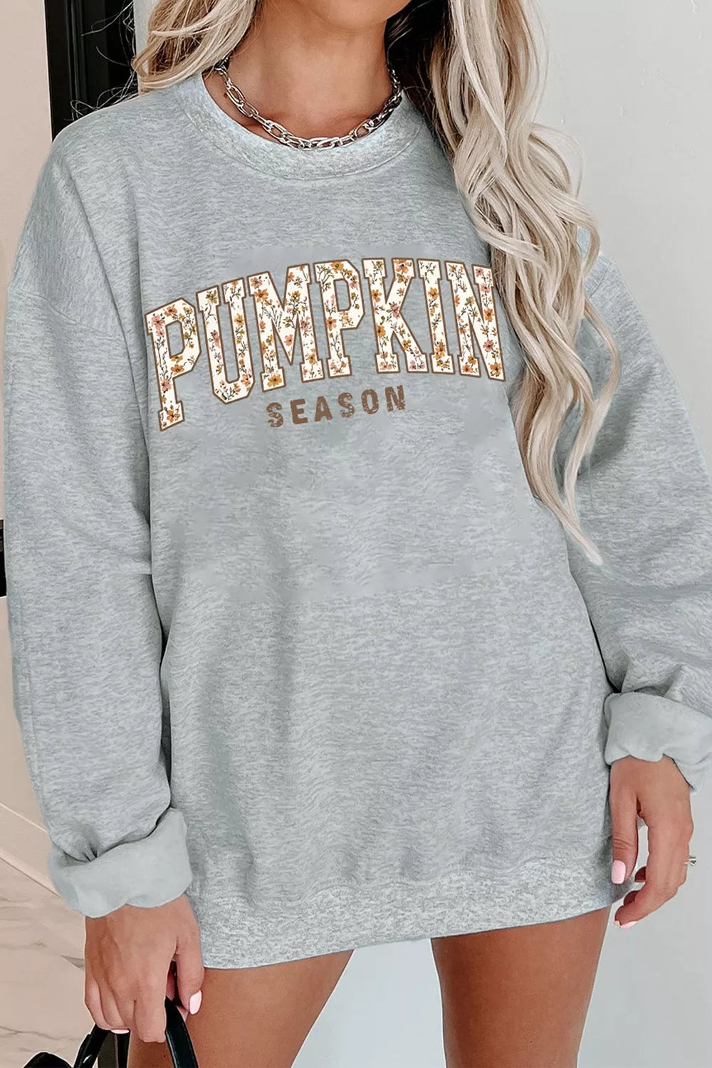 PUMPKIN SEASON Oversized Pullover Sweatshirt - Lilixa.store