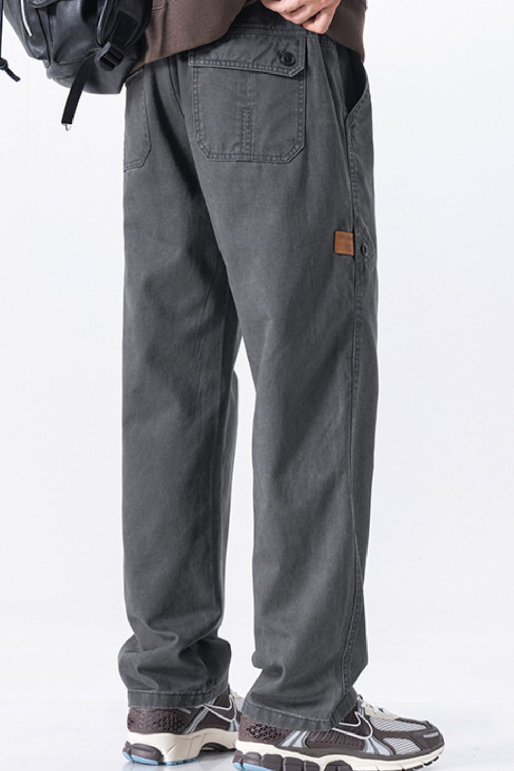 Men's Plus Size Wide Leg Pants, view 4