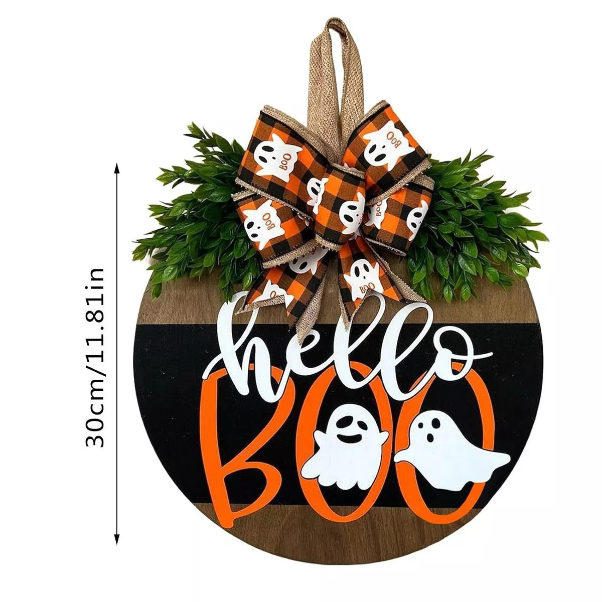 Hello BOO Halloween Decorative Wooden Door Hanger - Lilixa.store
