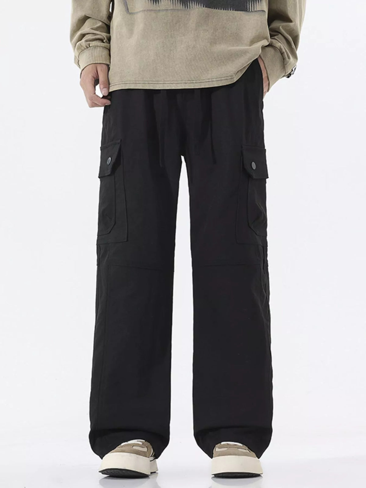 Men's Full Size Multi-Pocket Cargo Utility Pants Plus Size, view 3
