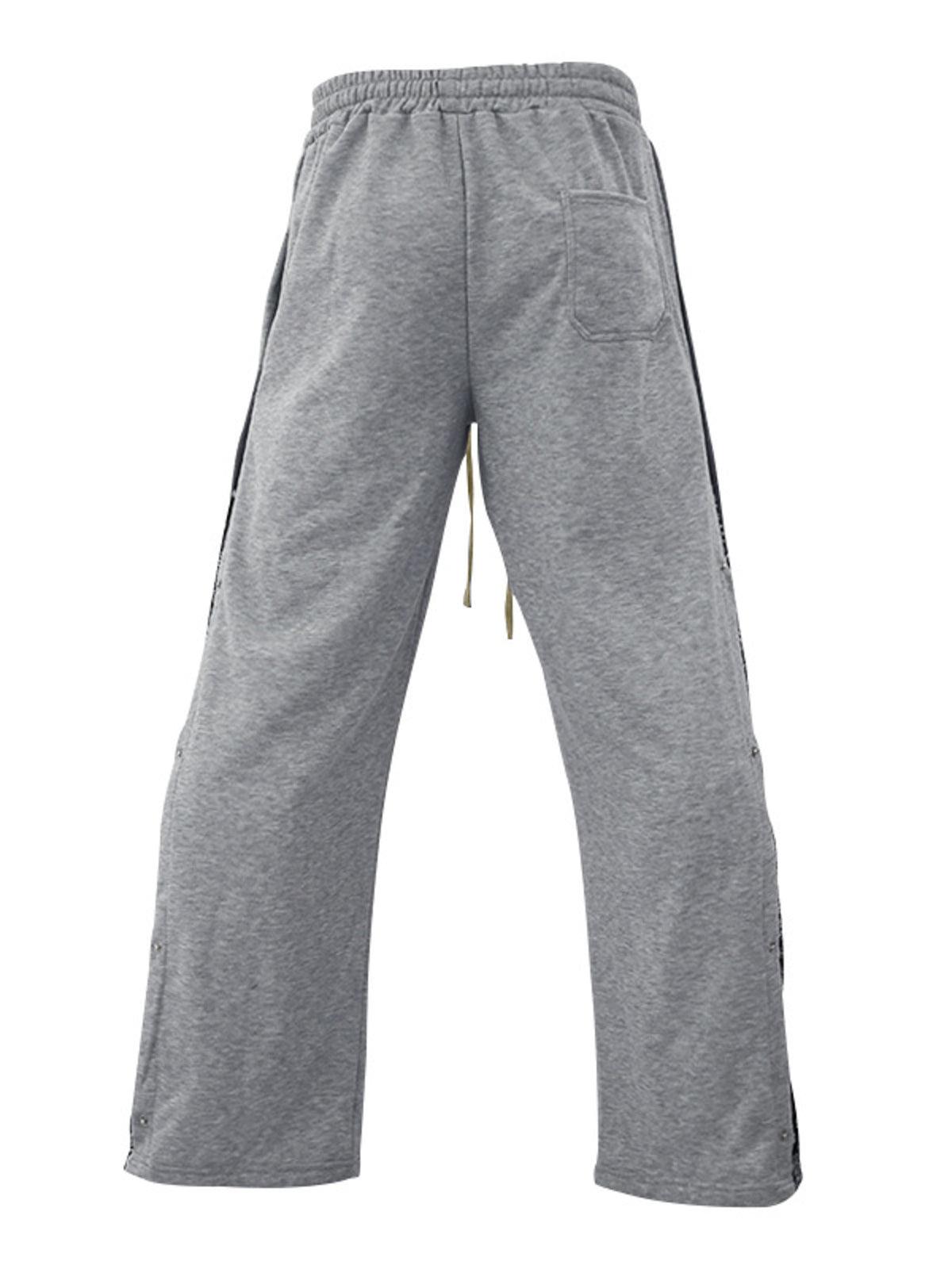 Men's Full Size Side Snap Button Pants Plus Size