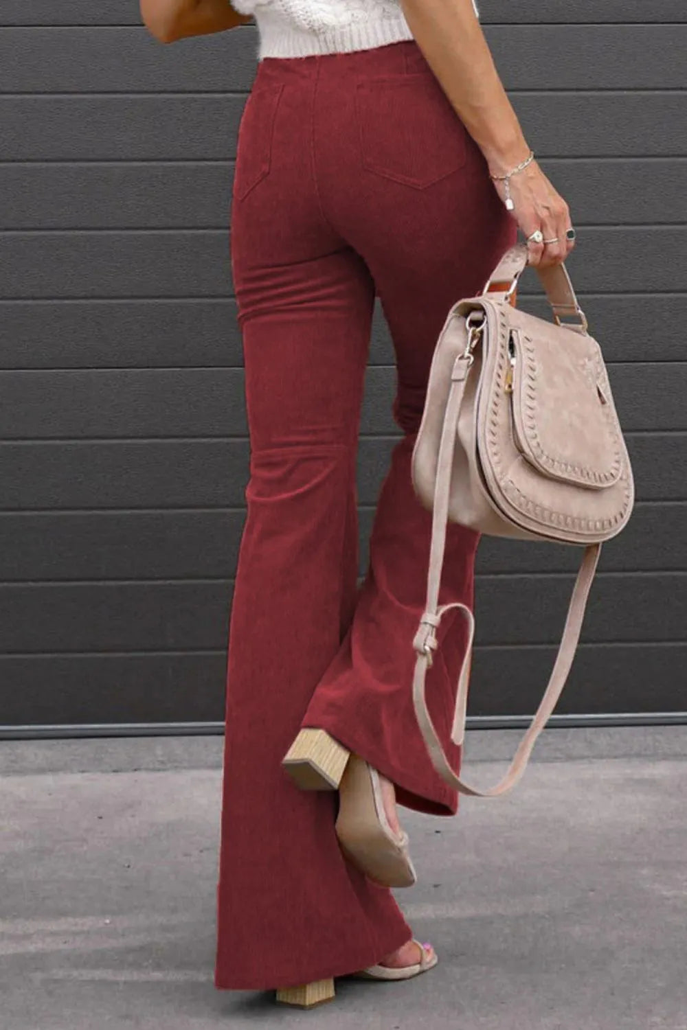 Full Size Hight Waist Bootcut Pants Plus Size - Lilixa.store