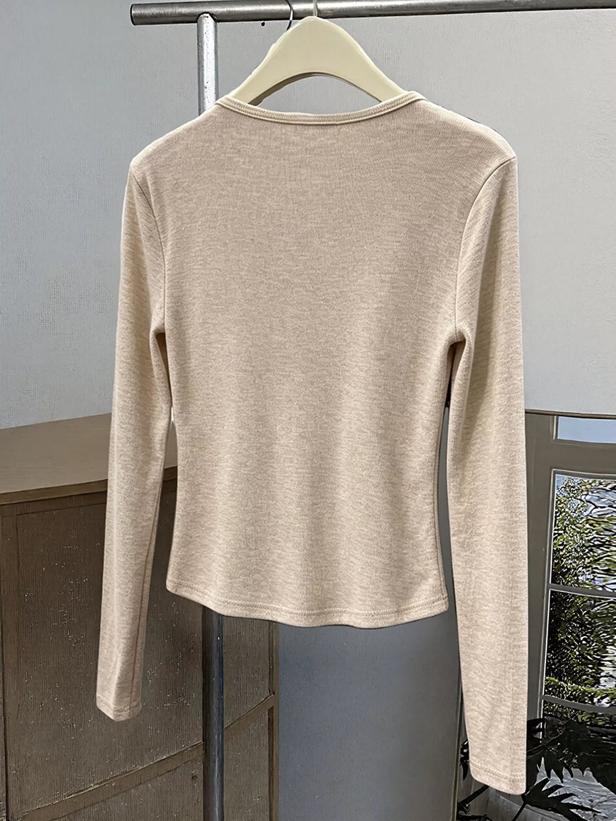 Lace Trim Long Sleeve T-Shirt