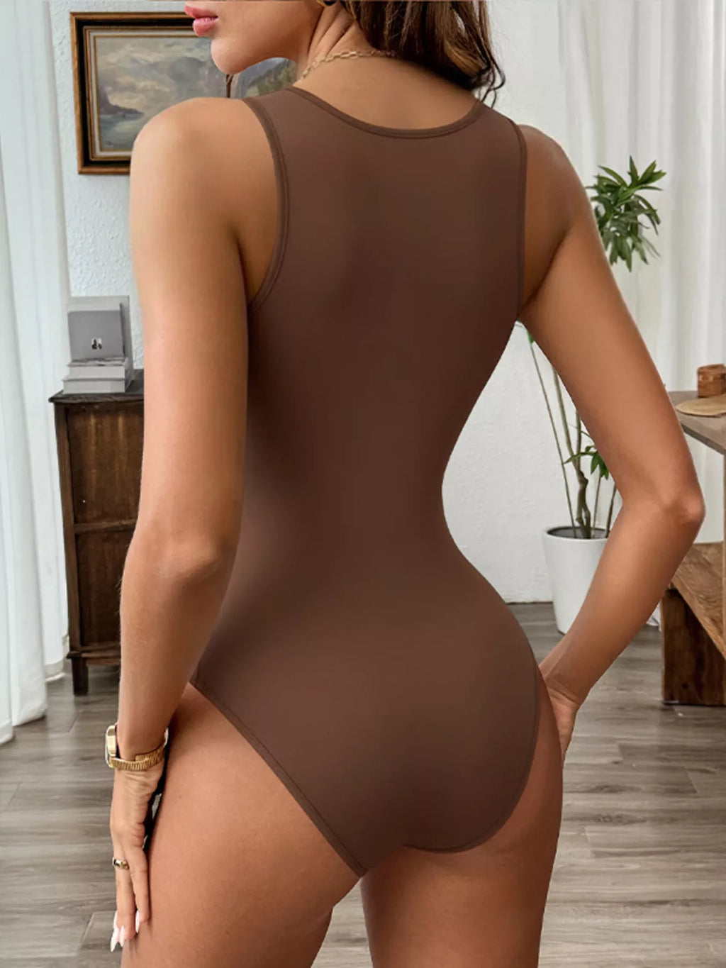 Deep V-Neck Bodysuit - Lilixa.store