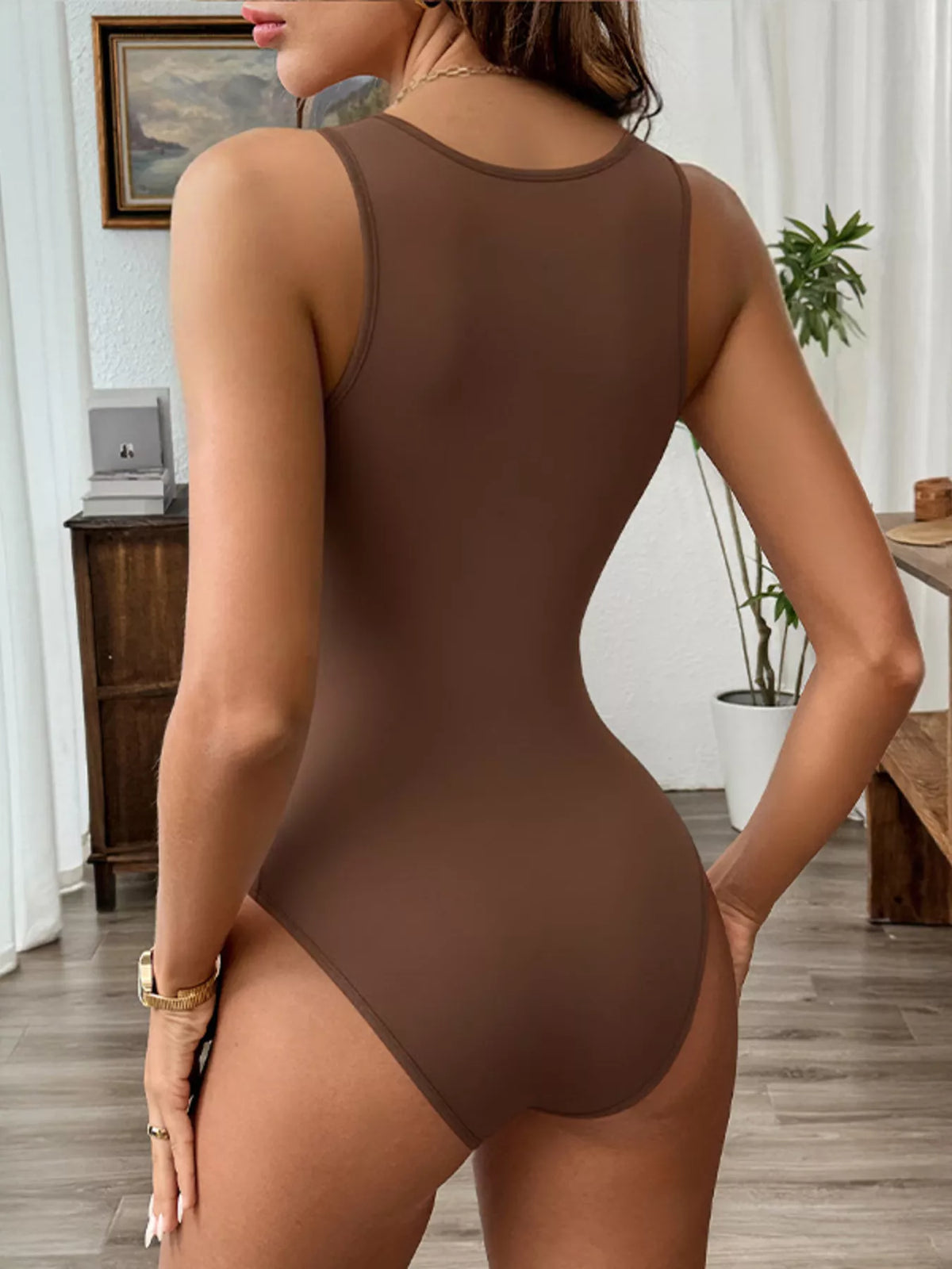 Deep V-Neck Bodysuit - Lilixa.store