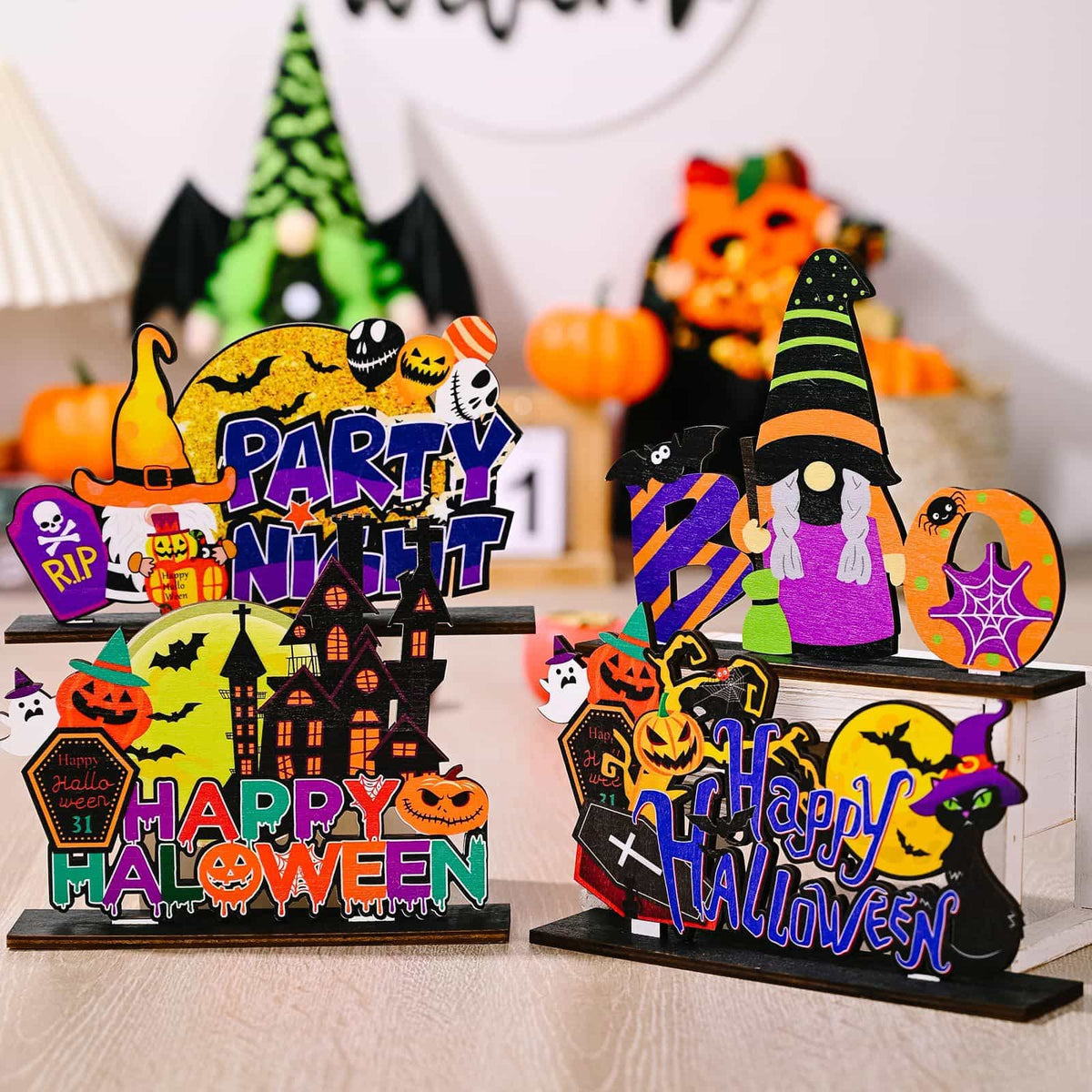 Assorted 2-Piece Halloween Element Ornaments - Lilixa.store