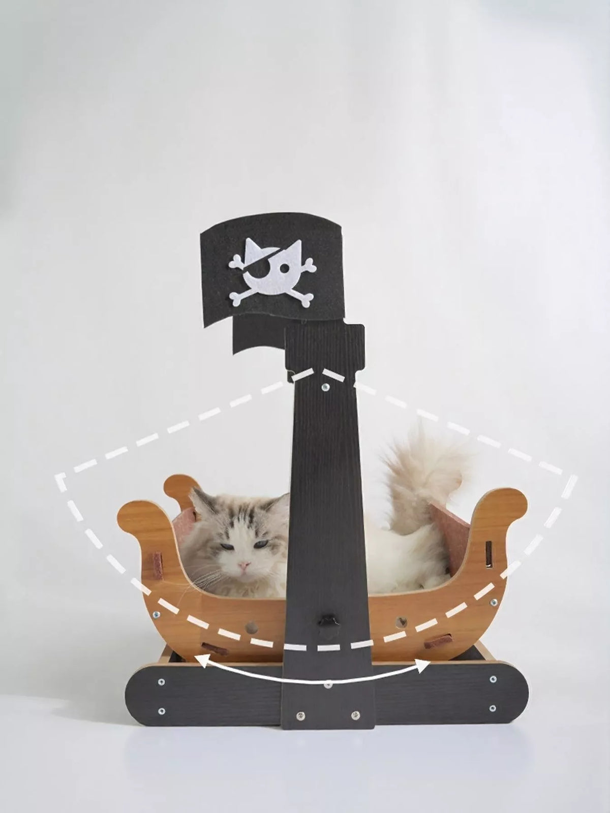 Pirate Ship Style Cat House - Lilixa.store