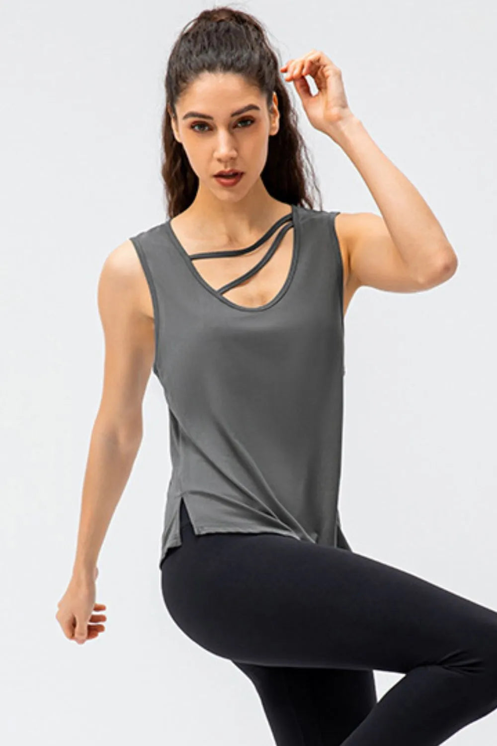 Cutout Reversible Active Tank - Lilixa.store