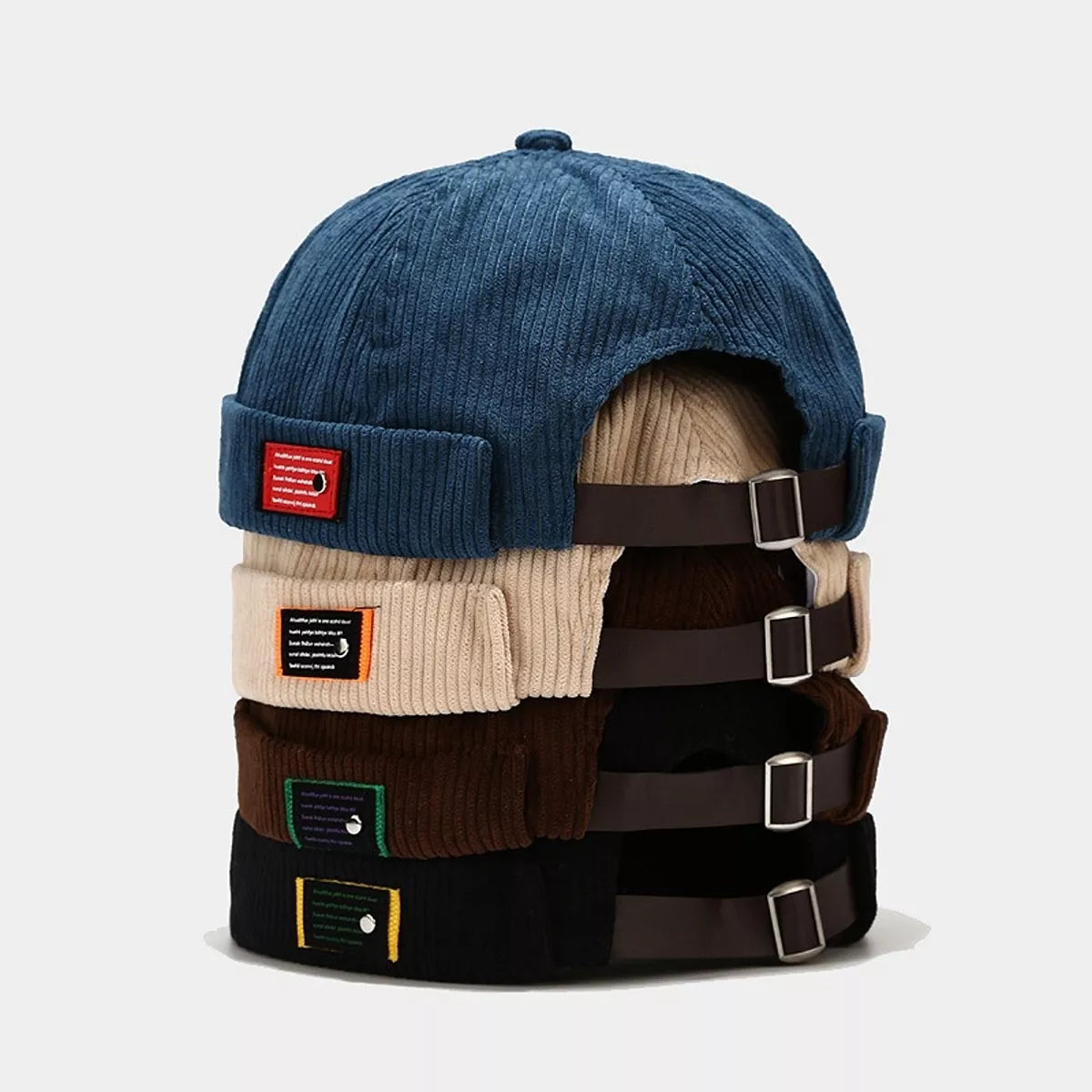 Vintage Corduroy Brimless Hat - Lilixa.store