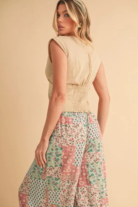 Aemi+Co Printed Wide Leg Pants - Lilixa.store