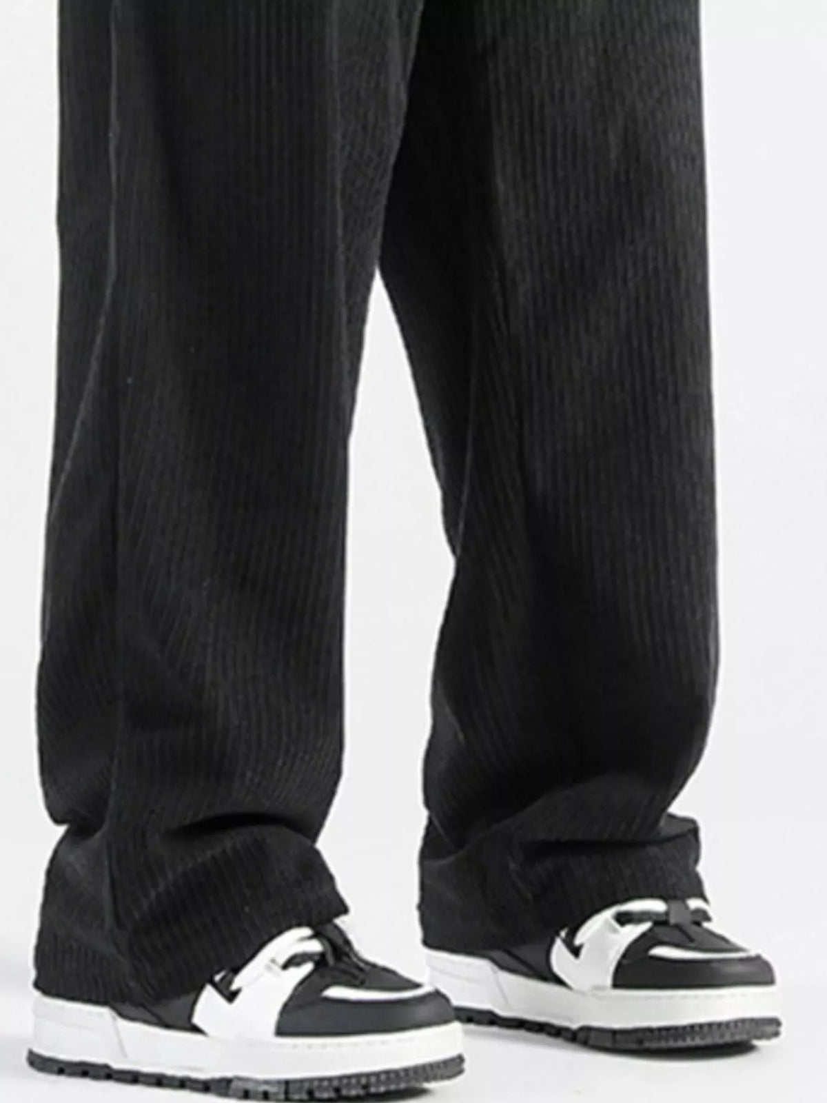 Men's Plus Size Casual Drawstring Wide Leg Pants, view 4
