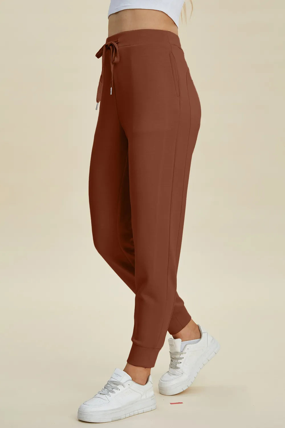 Basic Bae Full Size Air Scuba Drawstring High Waist Joggers, view 2