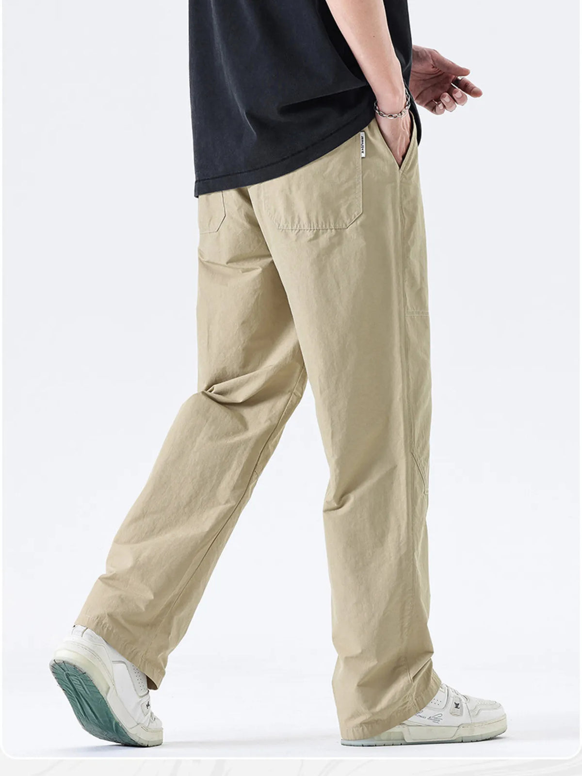 Men's Full Size Wide Leg Pants Plus Size, view 3