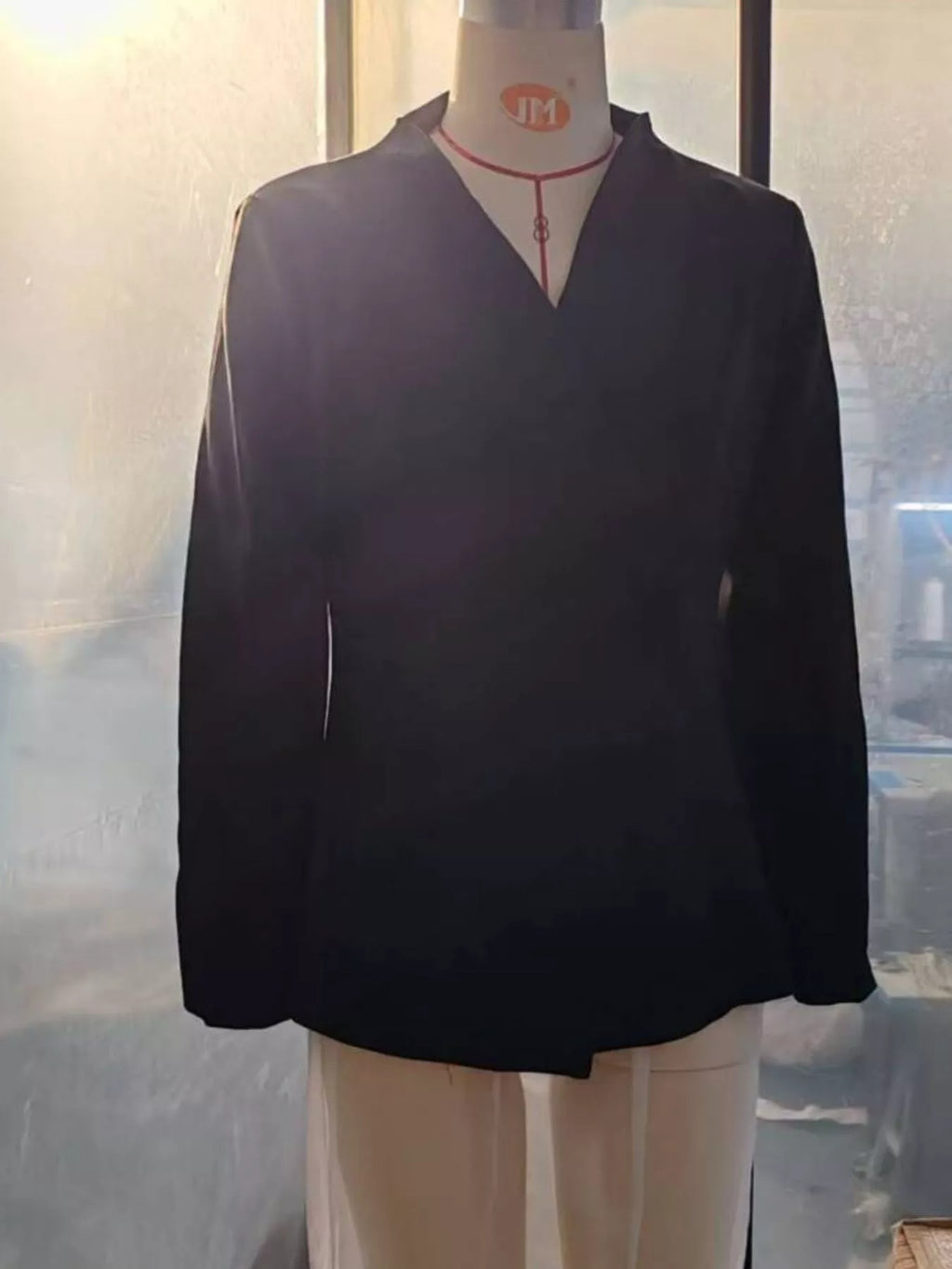 Slim-Fit Structured Waist Blazer - Lilixa.store