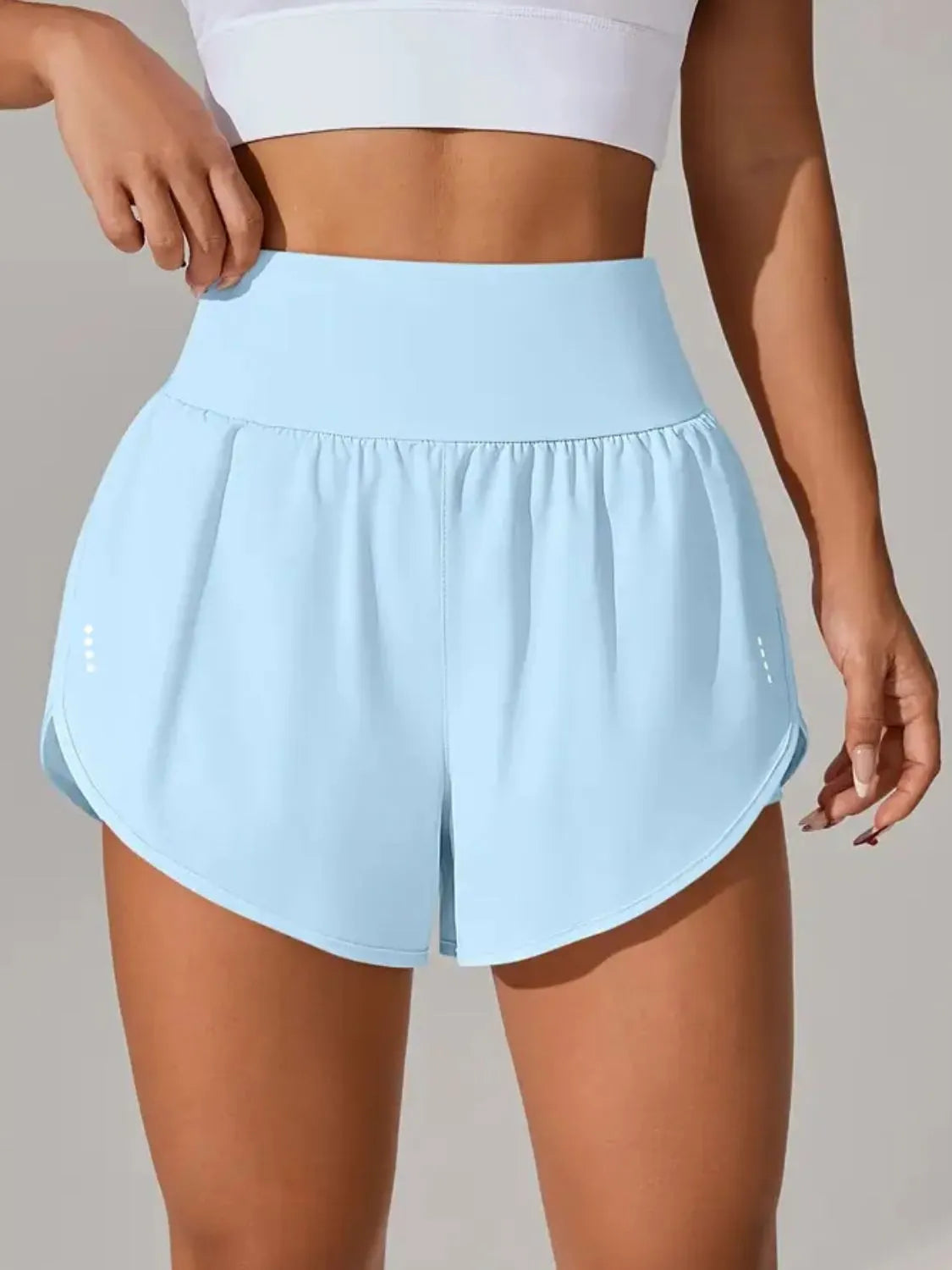Pocketed High Waist Active Shorts - Lilixa.store