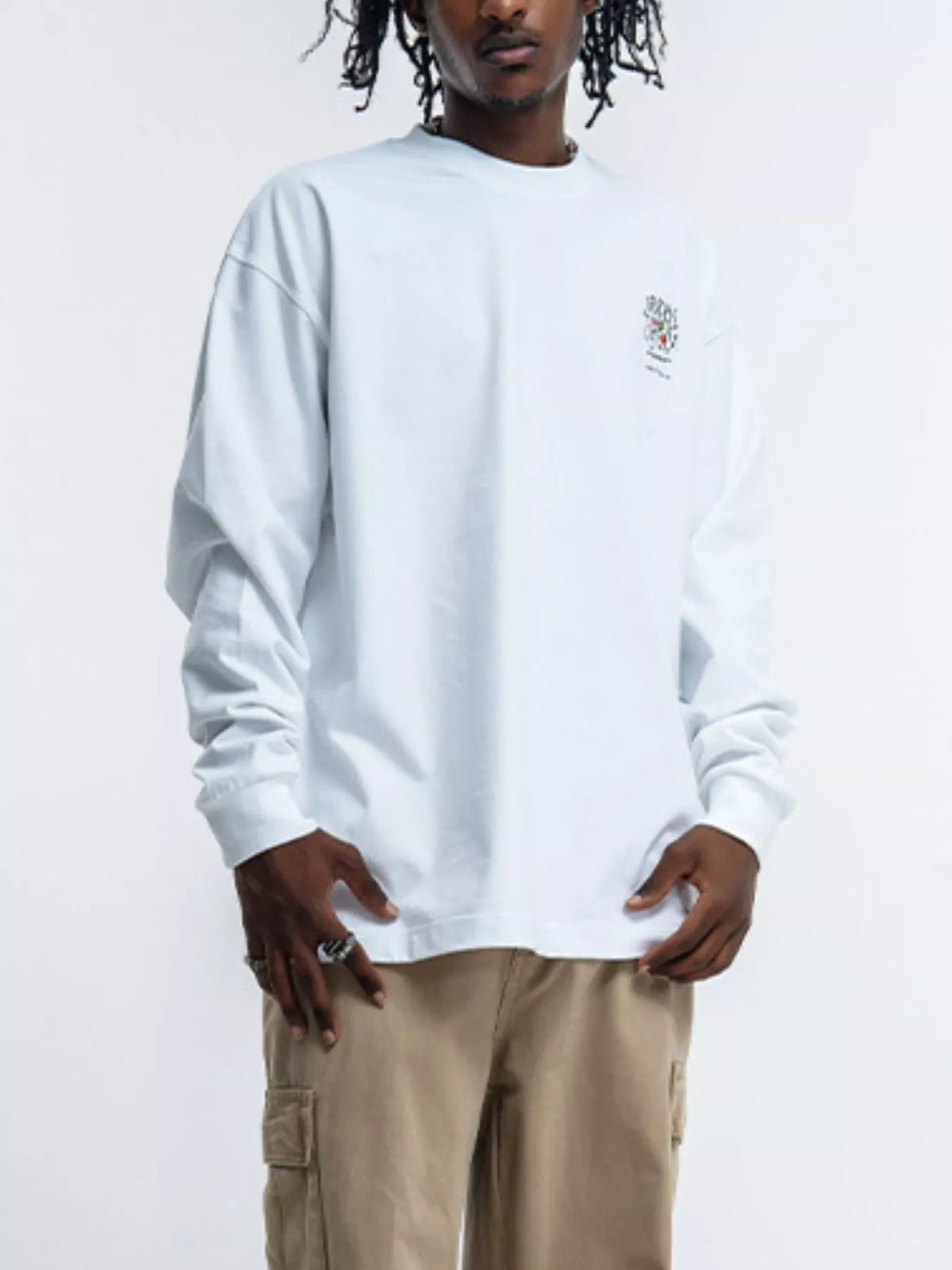 Men's Oversized Graphic Long Sleeve T-Shirt - Lilixa.store