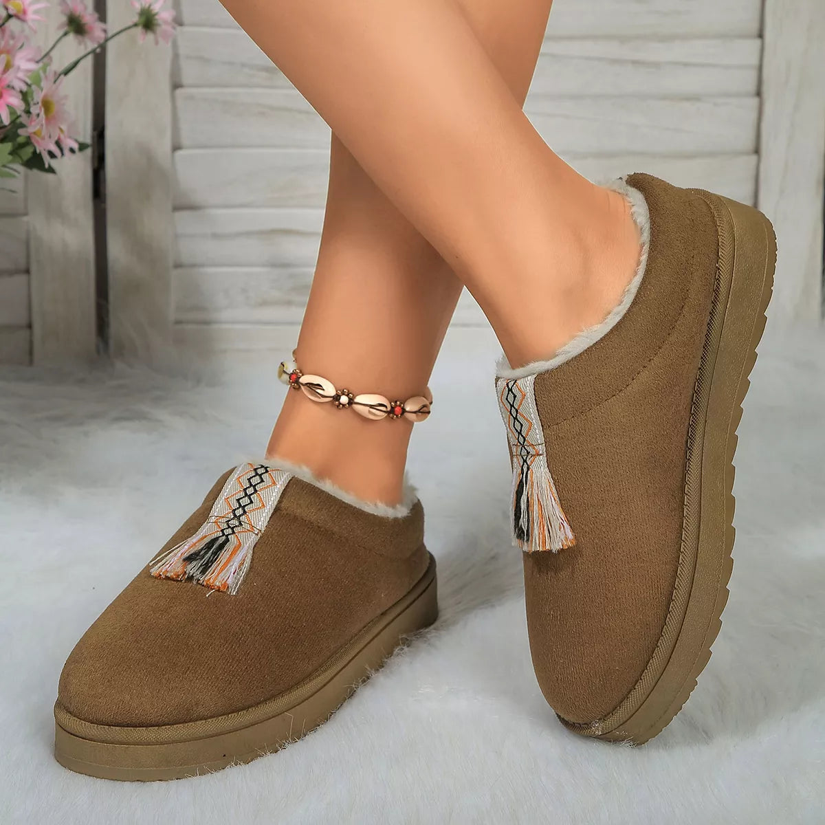 Round Toe Platform Slippers - Lilixa.store
