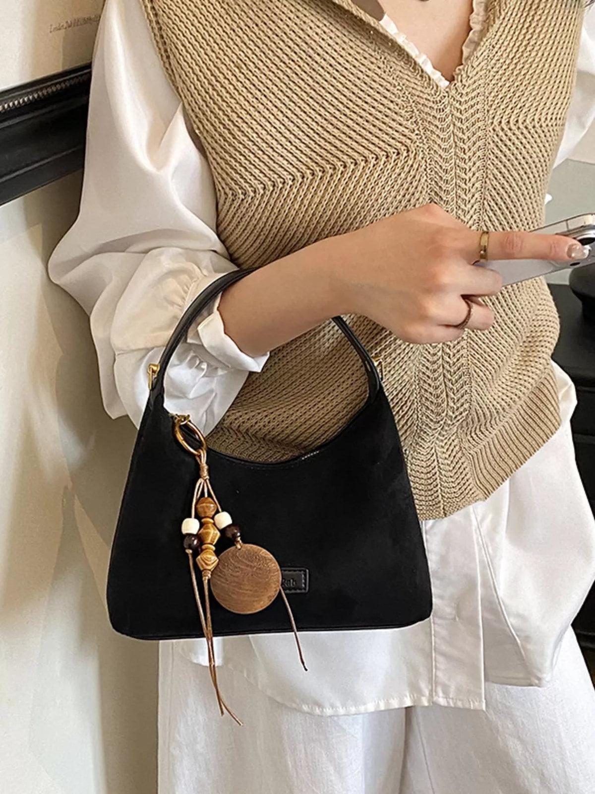 Lightweight Solid Color Handbag