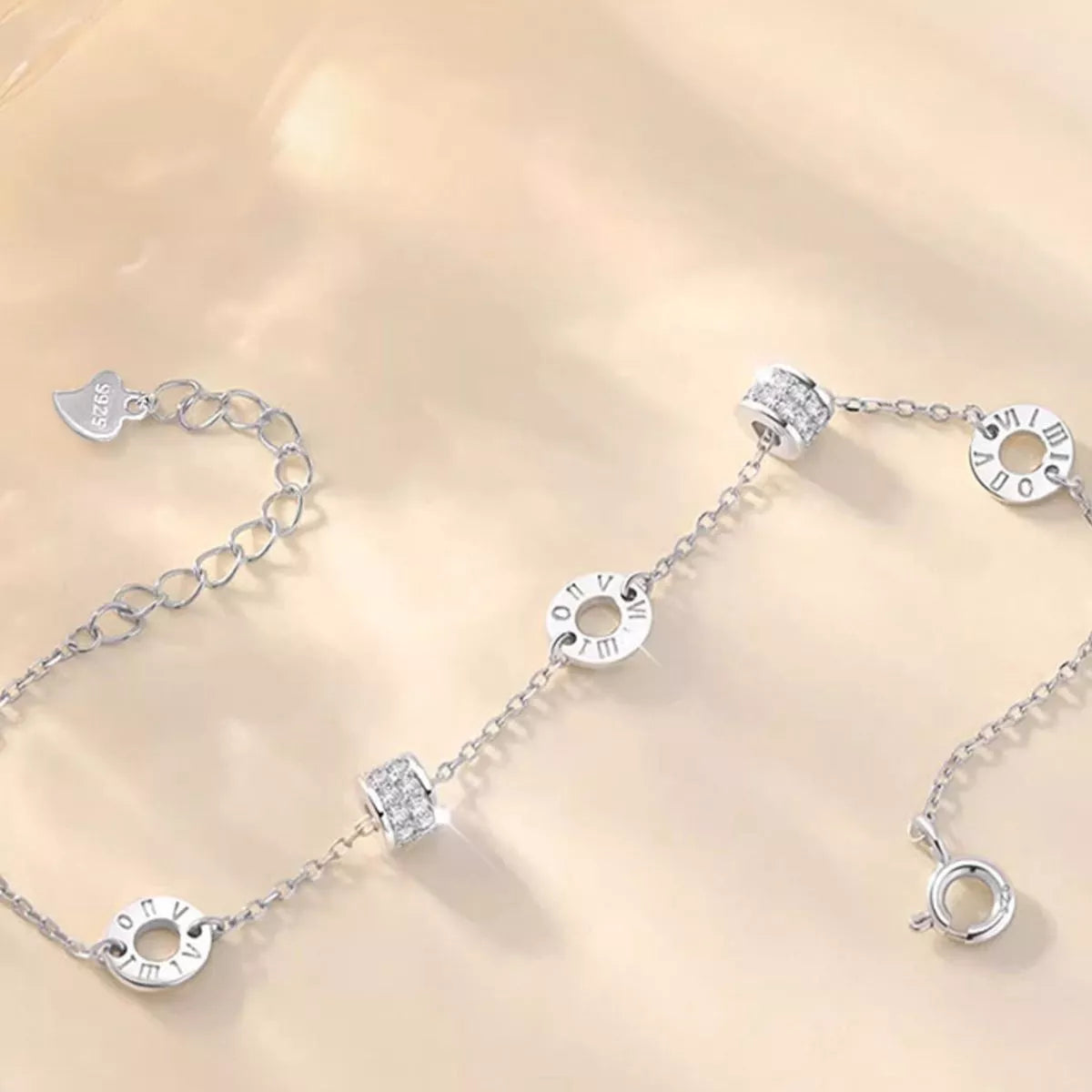925 Sterling Silver Chain Geometric Bracelet - Lilixa.store