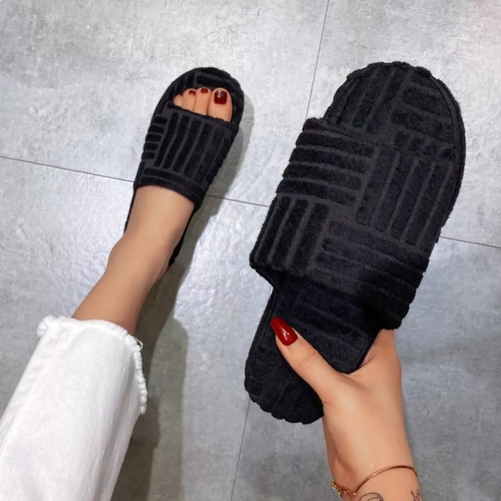 Open Toe Platform Slippers - Lilixa.store