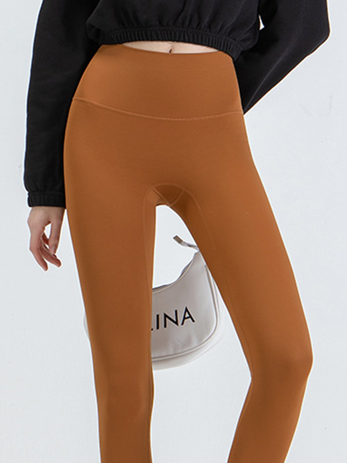Wide Waistband Sports Leggings - Lilixa.store