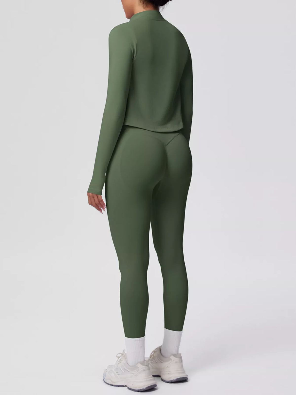 Tank & Zip-Up Jacket and Leggings Three-Piece Active Set - Lilixa.store