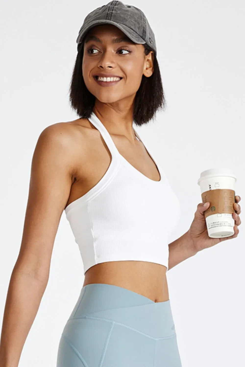 Halter Neck Active Cami - Lilixa.store
