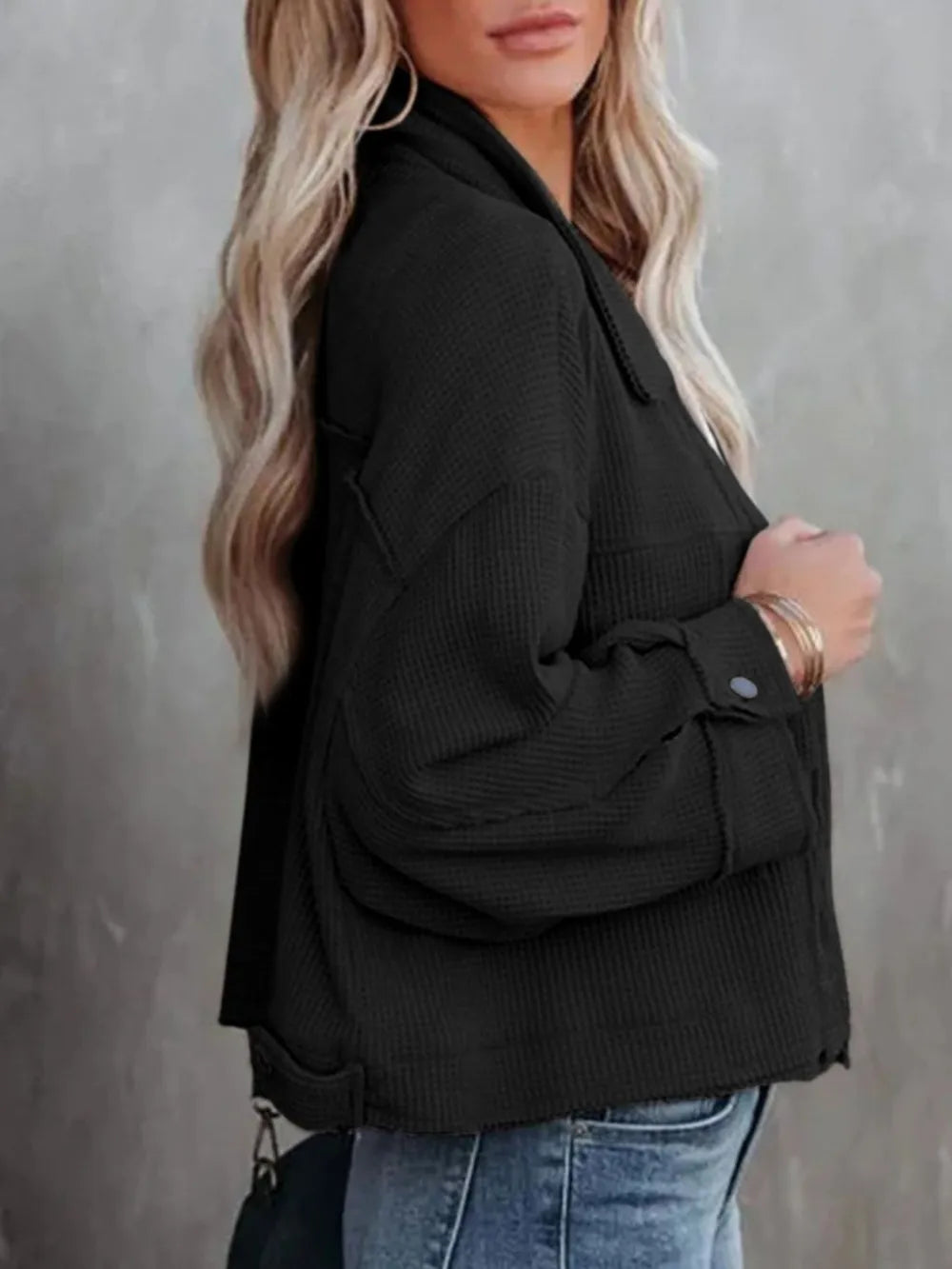 Button Up Long Sleeve Jacket, view 16