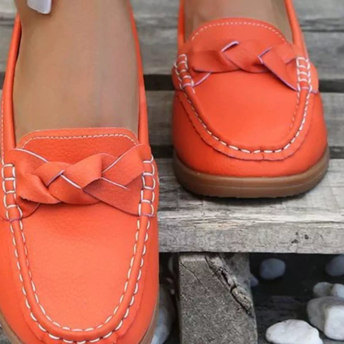 Round Toe Flats Slip-Ons - Lilixa.store