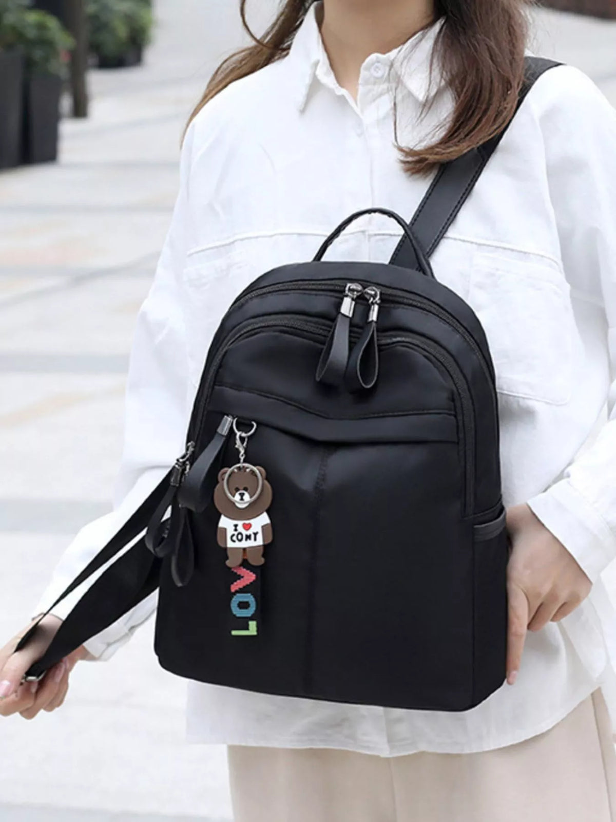 Lightweight Zip Backpack Bag - Lilixa.store