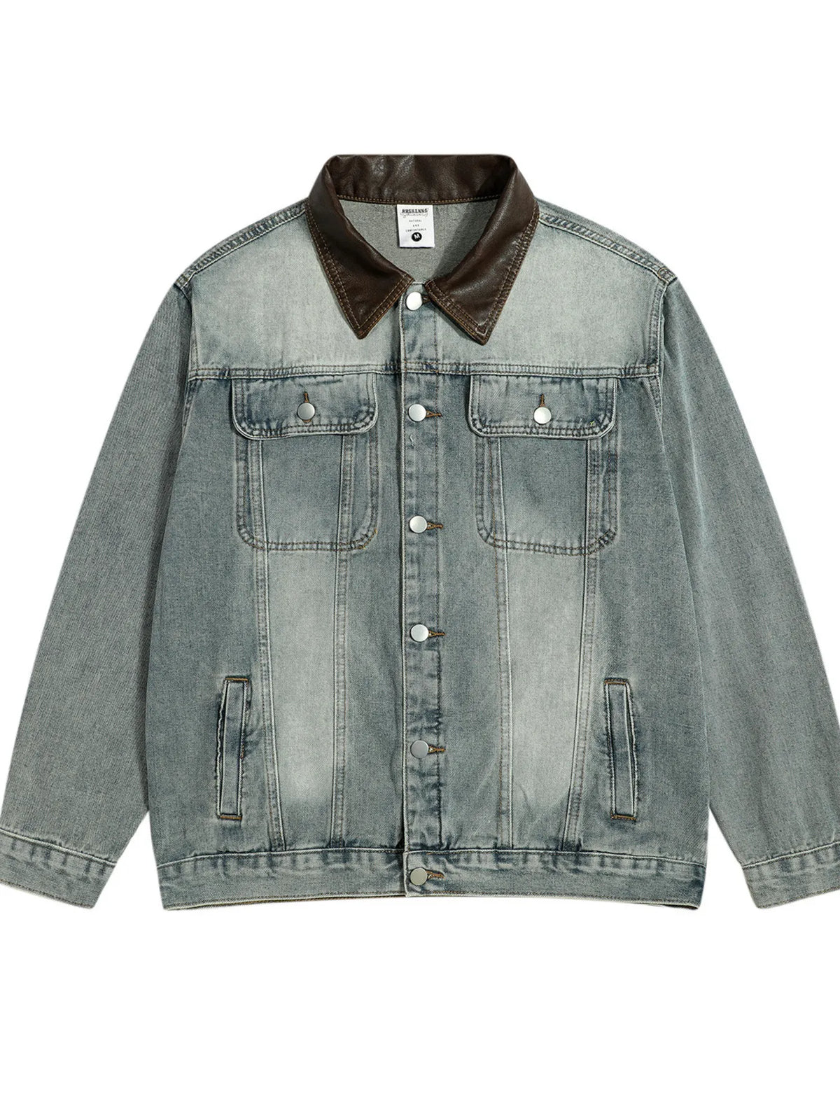 Men's Button Up Long Sleeve Denim Jacket - Lilixa.store