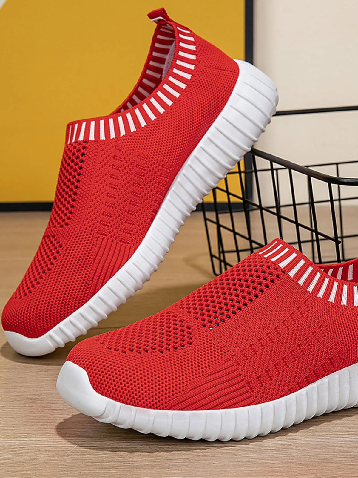 Breathable Knit Slip-On Athletic - Lilixa.store