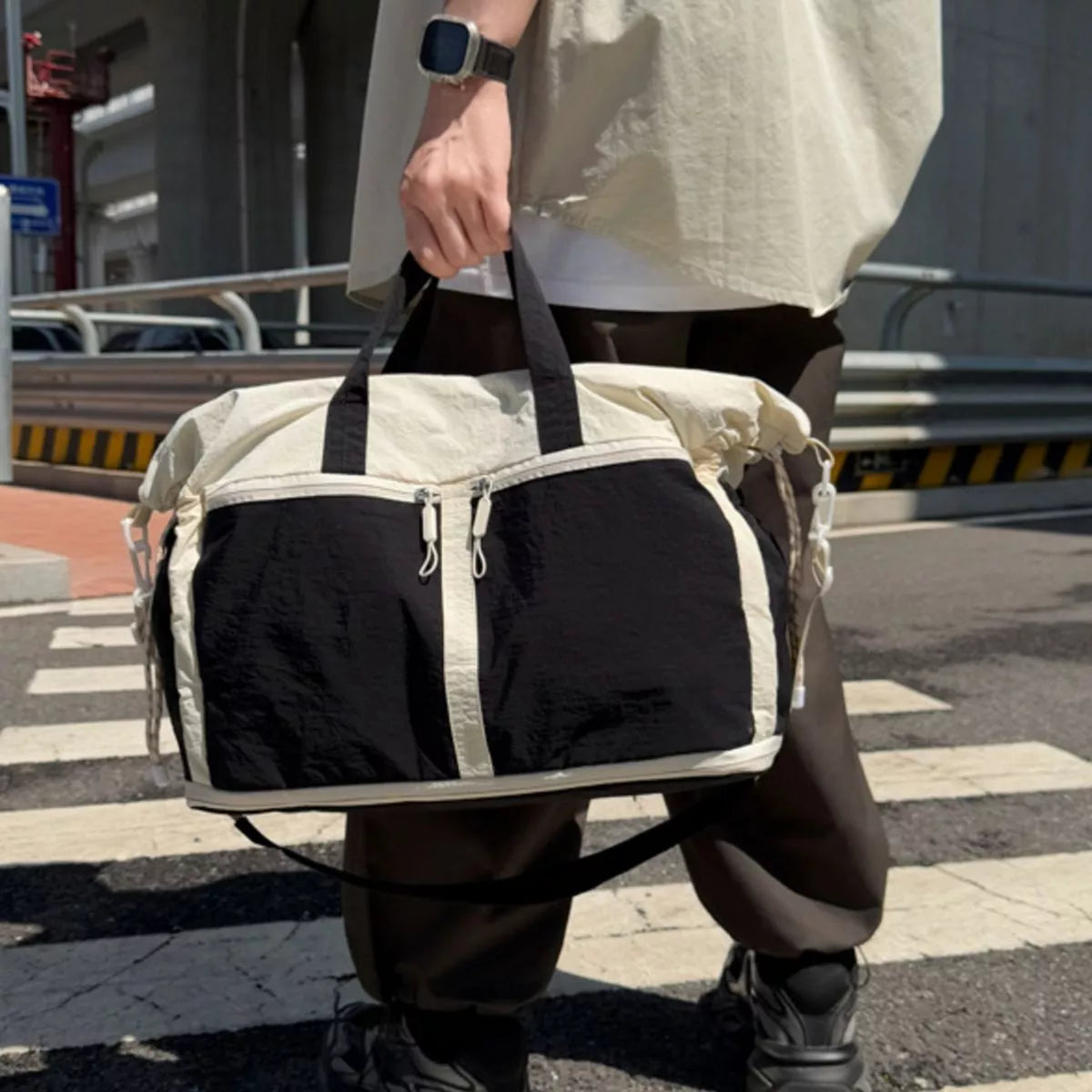 Color Block Travel Bag - Lilixa.store