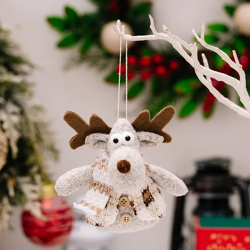 Santa Snowman Reindeer Hanging Ornament - Lilixa.store