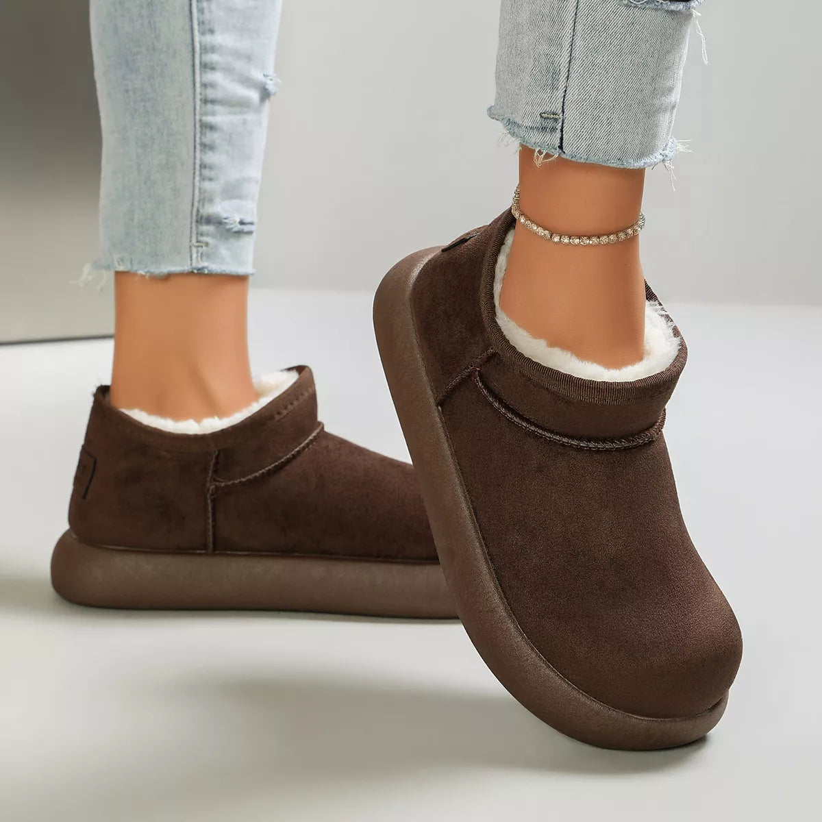 Round Toe Platform Boots