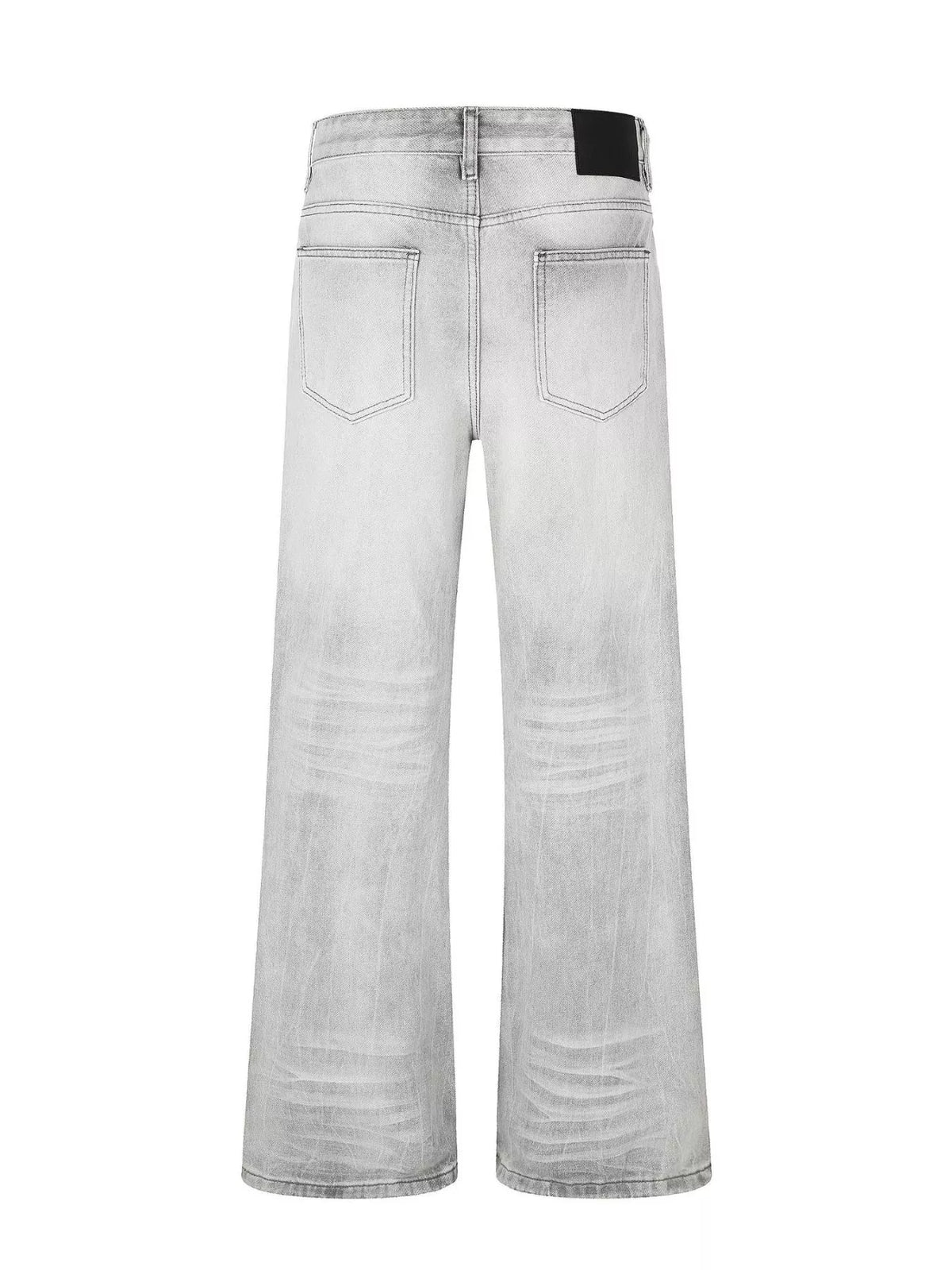 Men's Full Size Vintage Wash Wide Leg Jeans Plus Size - Lilixa.store