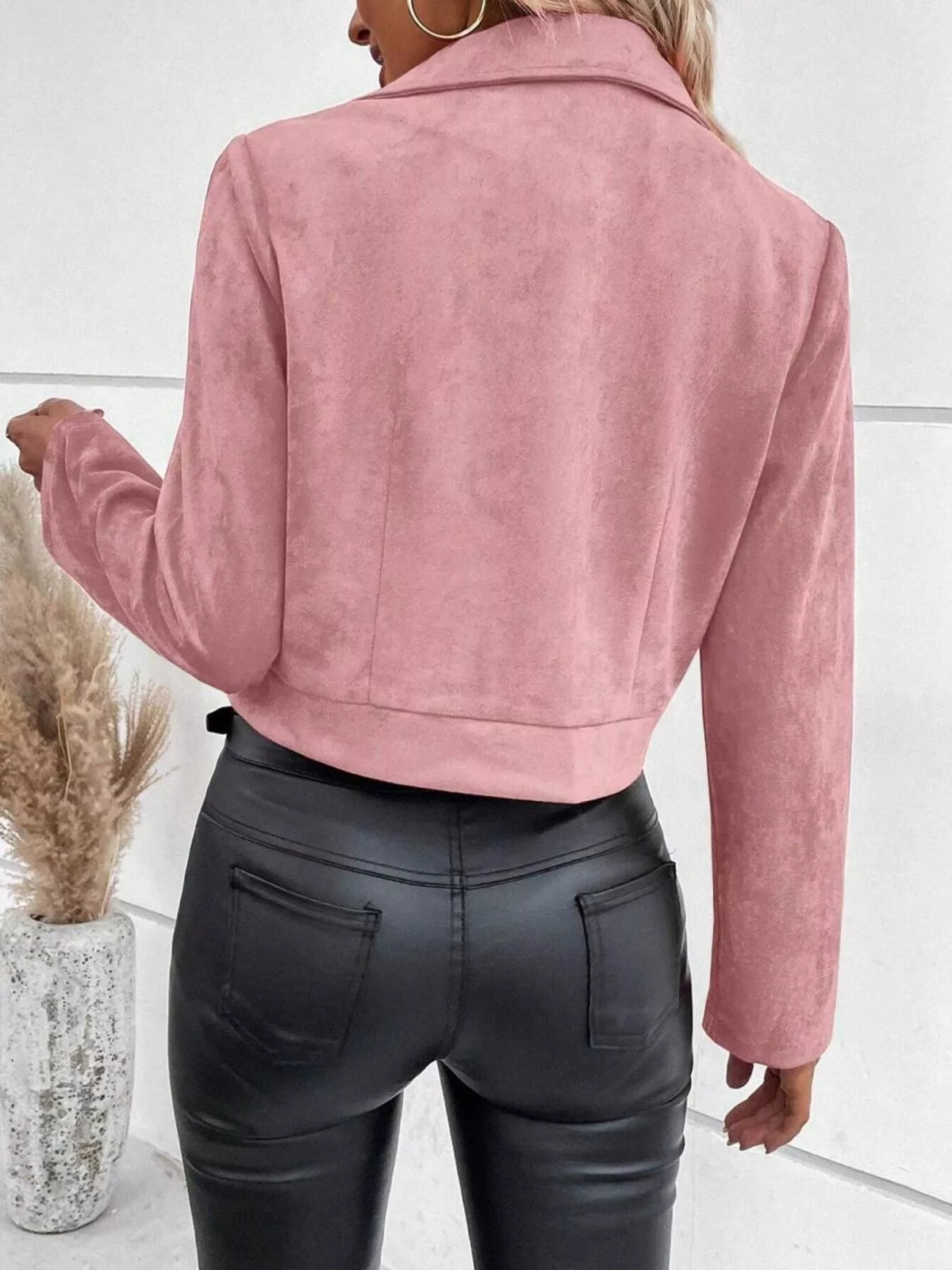 Zip Up Cropped Jacket, view 6